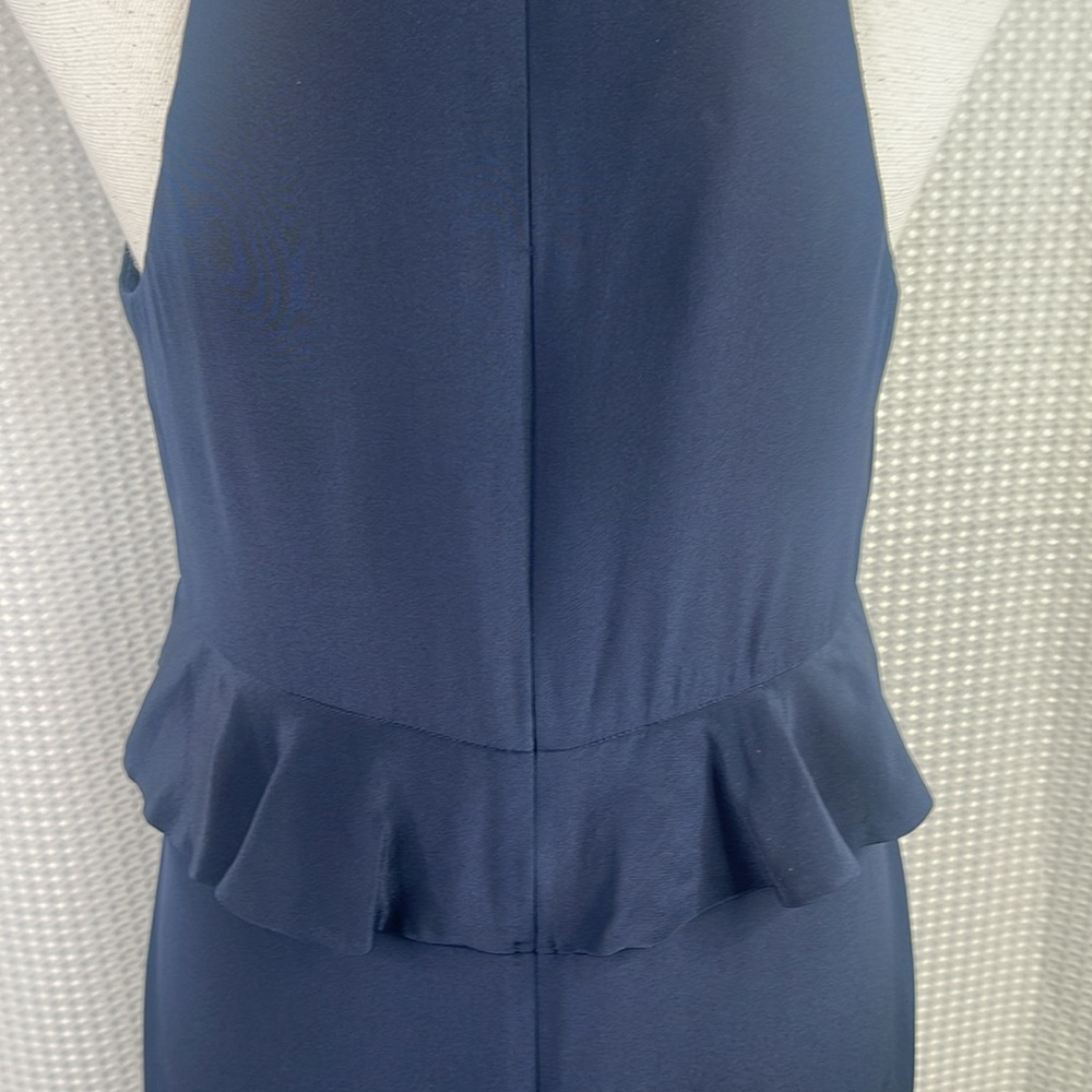 Zimmermann Flounce Picnic Dress 100% Silk Sleeveless Cocktail Events Navy Sz 2 - Picture 9 of 12